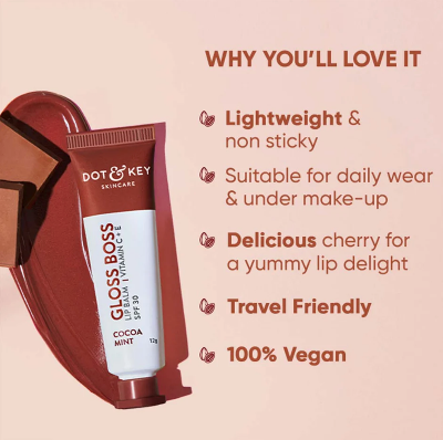 Picture of Dot & Key Cocoa Mint Lip Balm SPF30 with Vitamin C & E - 12g