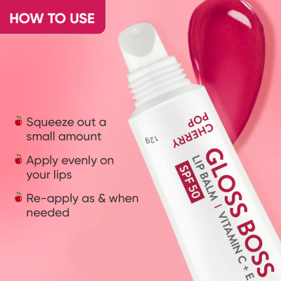 Picture of Dot & Key Gloss Boss Lip Balm Vitamin C + E (Cherry Pop) – 12g