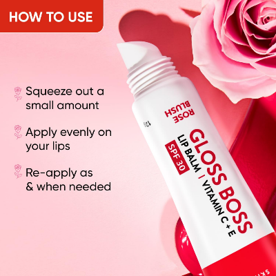 Picture of Dot & Key Gloss Boss Vitamin C + E Lip Balm - Rose Blush - 12g