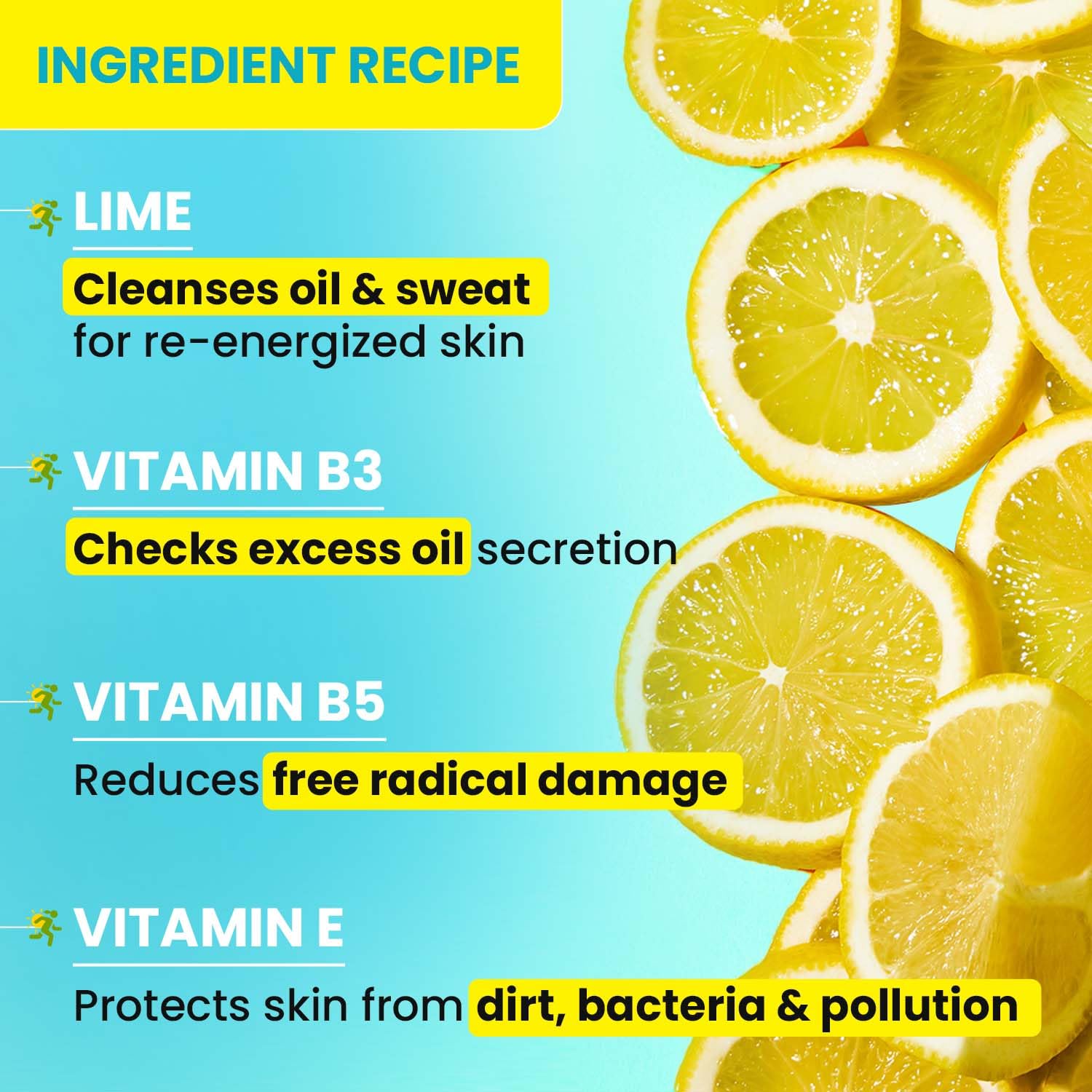 Picture of DOT & KEY Lime Rush Sports Face Wash Deep Cleans Oil, Sweat & Dirt For Refreshingly Clean & Oil Free Skin For All Skin Types- 100Ml