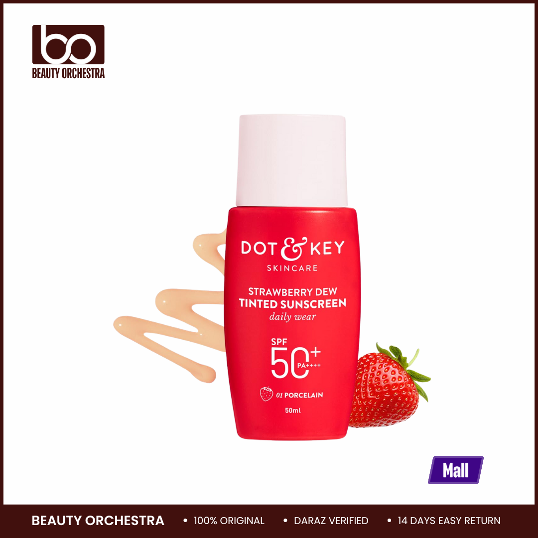 Picture of Dot & Key Strawberry Dew Tinted Sunscreen SPF 50+ Pa++++ - 01 Porcelain Protection Against UA/UB 50ml