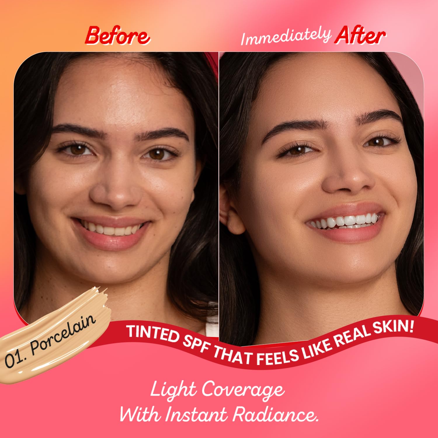 Picture of Dot & Key Strawberry Dew Tinted Sunscreen SPF 50+ Pa++++ - 01 Porcelain Protection Against UA/UB 50ml