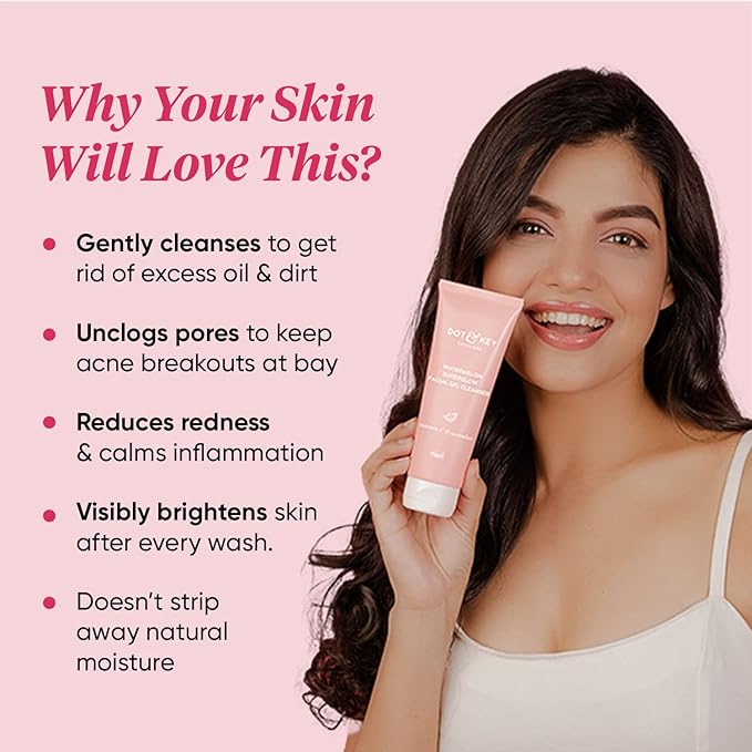 Picture of Dot & Key Watermelon Super Glow Gel Face Wash - 100g