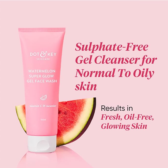 Picture of Dot & Key Watermelon Super Glow Gel Face Wash - 100g