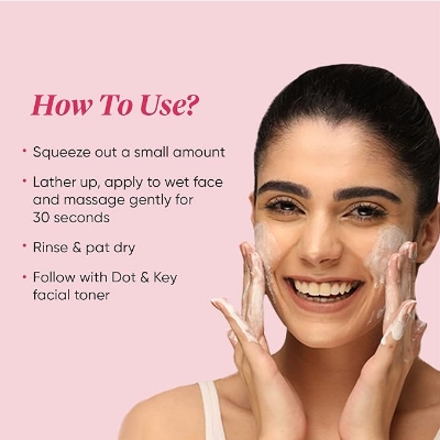 Picture of Dot & Key Watermelon Super Glow Gel Face Wash - 100g