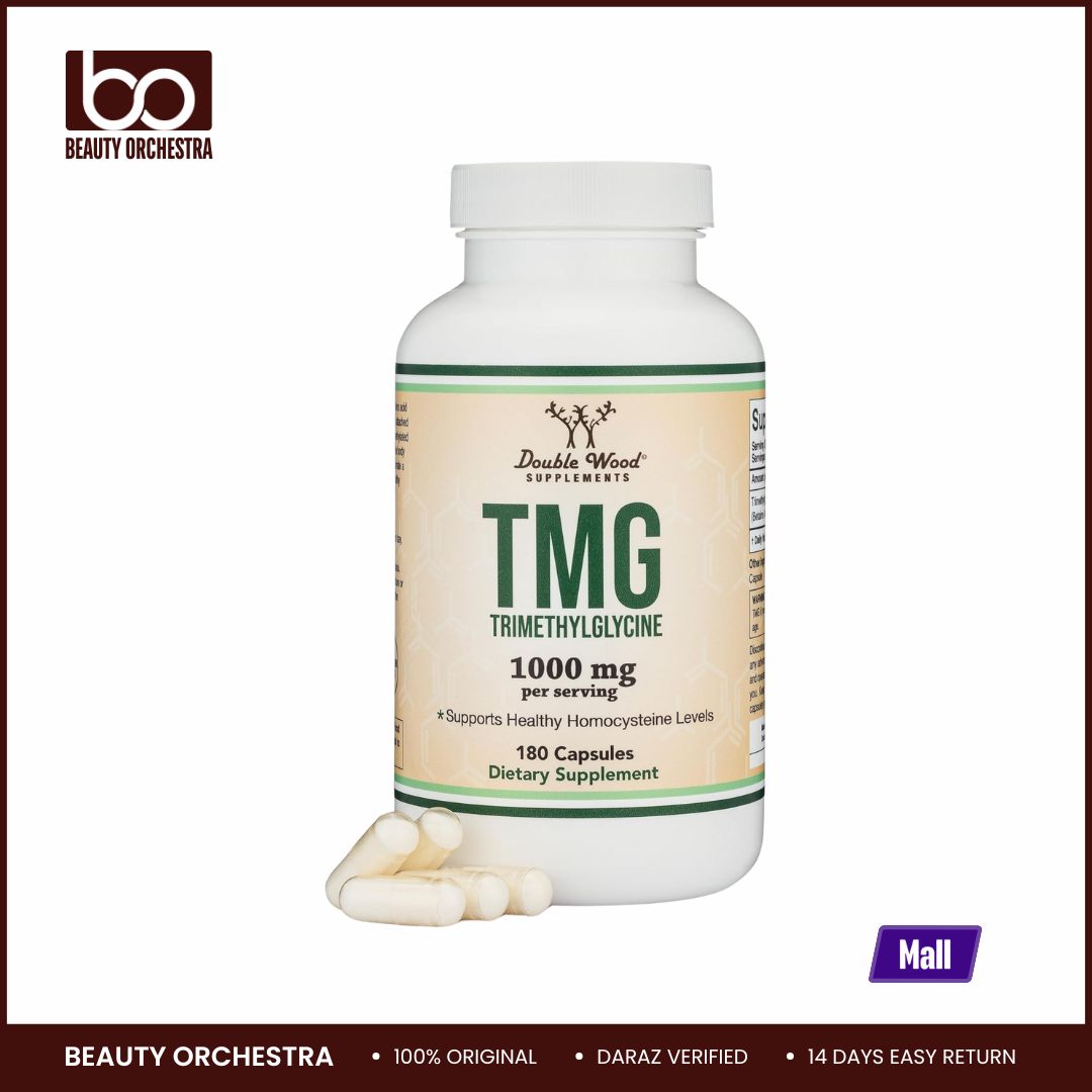 Picture of Double Wood TMG Trimethylglycine Supplement 1,000mg Per Serving 180 Capsules