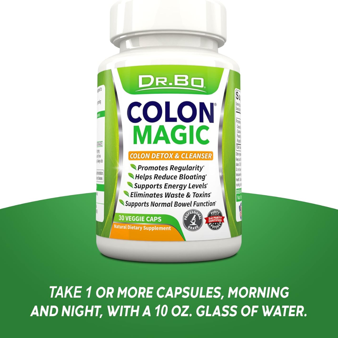 Picture of Dr Bo Colon Magic Colon Detox & Cleanser - 30 Veggie Caps