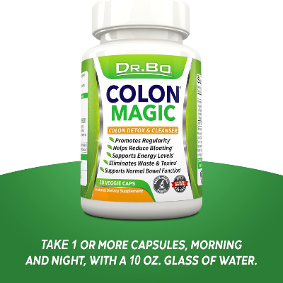 Picture of Dr Bo Colon Magic Colon Detox & Cleanser - 30 Veggie Caps