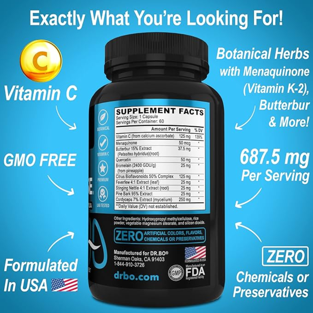 Picture of DR BO Lung Cleanse Support Supplement - 60 Capsules