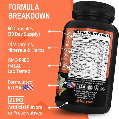 Picture of DR BO Thyroid Support - 60 Capsules