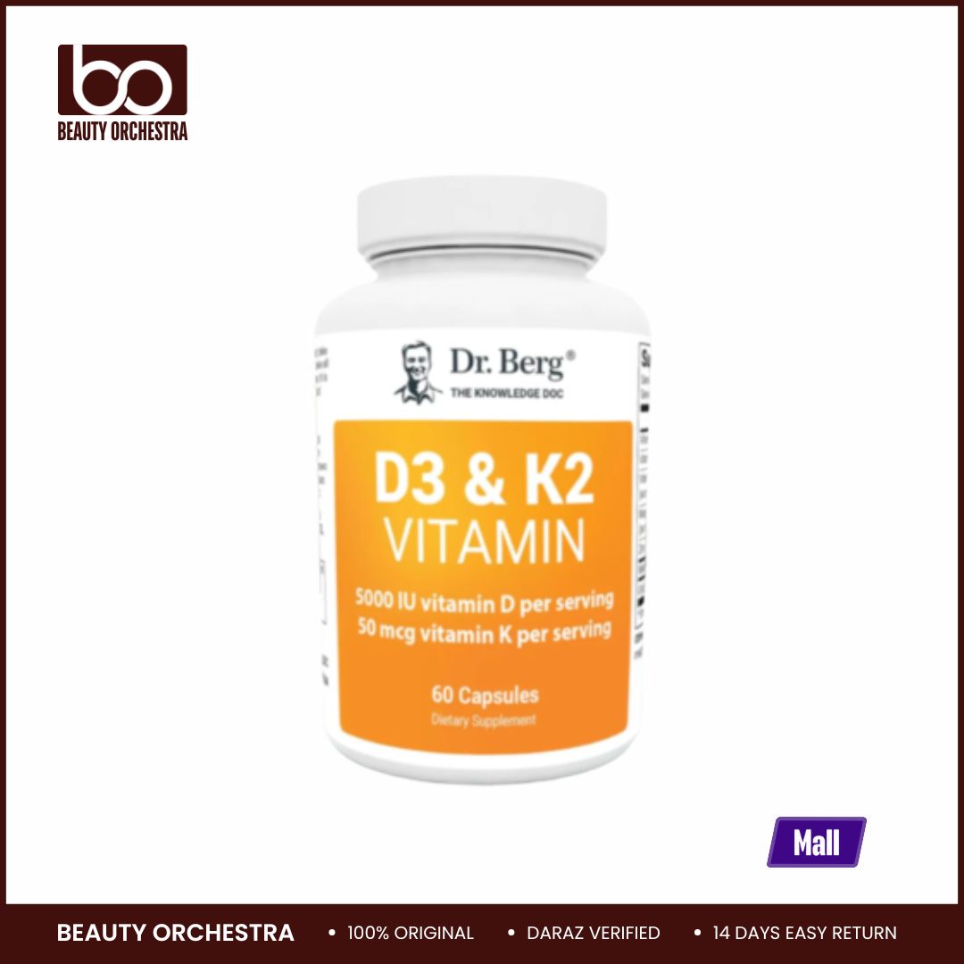 Picture of Dr. Berg D3 & K2 Vitamin (5,000 IU) - 60 capsules