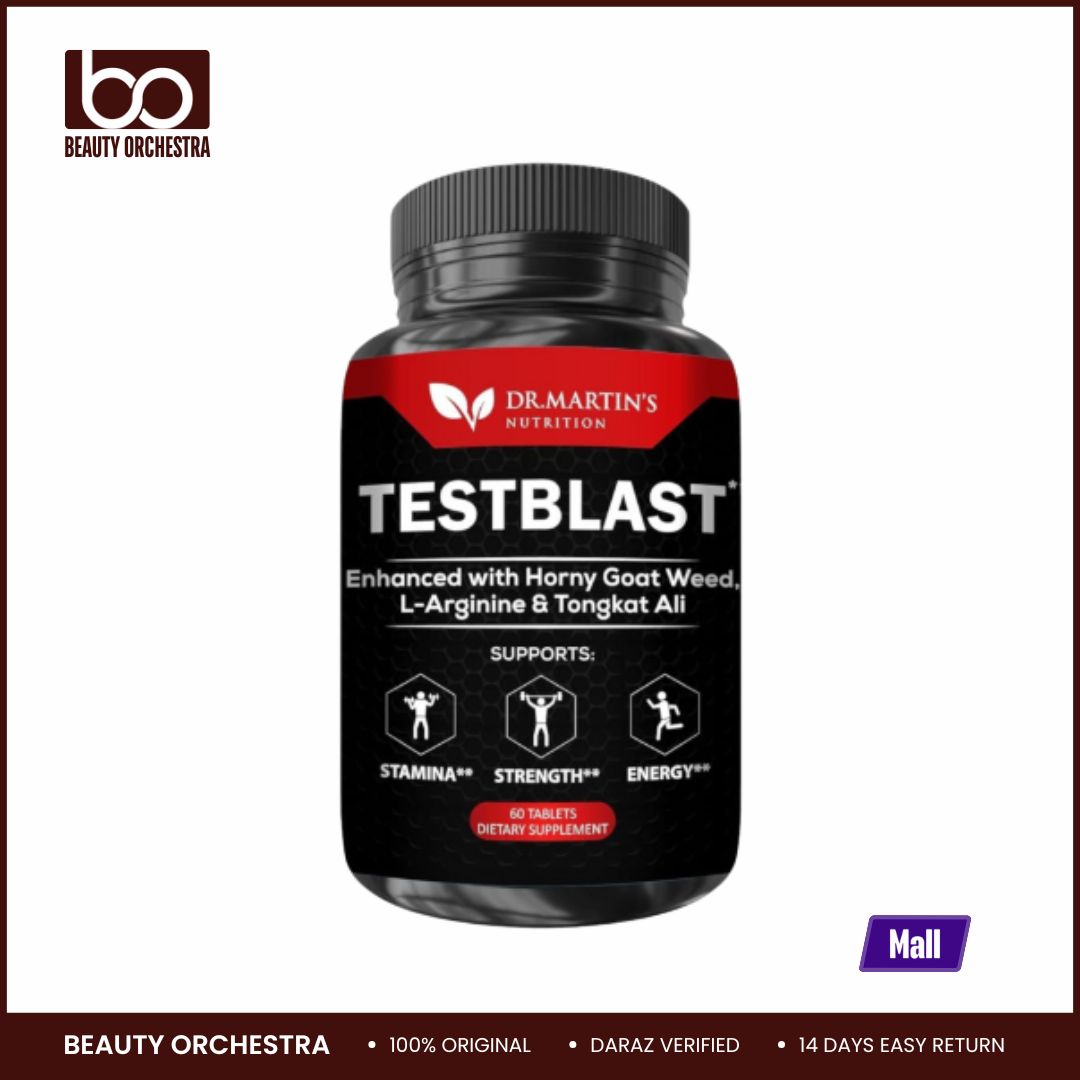 Picture of Dr. Martins TESTBLAST Naturally Boost Stamina Endurance Burn Fat & Build Lean Muscle Mass 60 Count