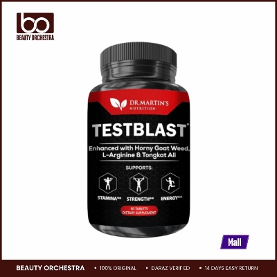 Picture of Dr. Martins TESTBLAST Naturally Boost Stamina Endurance Burn Fat & Build Lean Muscle Mass 60 Count