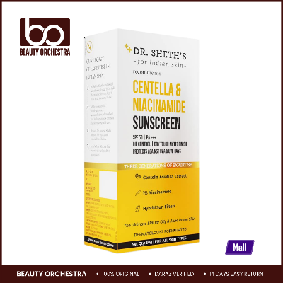 Picture of Dr. Sheth's Centella & Niacinamide Sunscreen SPF 50 PA+++ - 50g