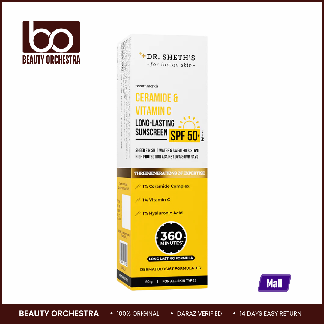 Picture of Dr. Sheth's Ceramide & Vitamin C Long Lasting Sunscreen - 50g