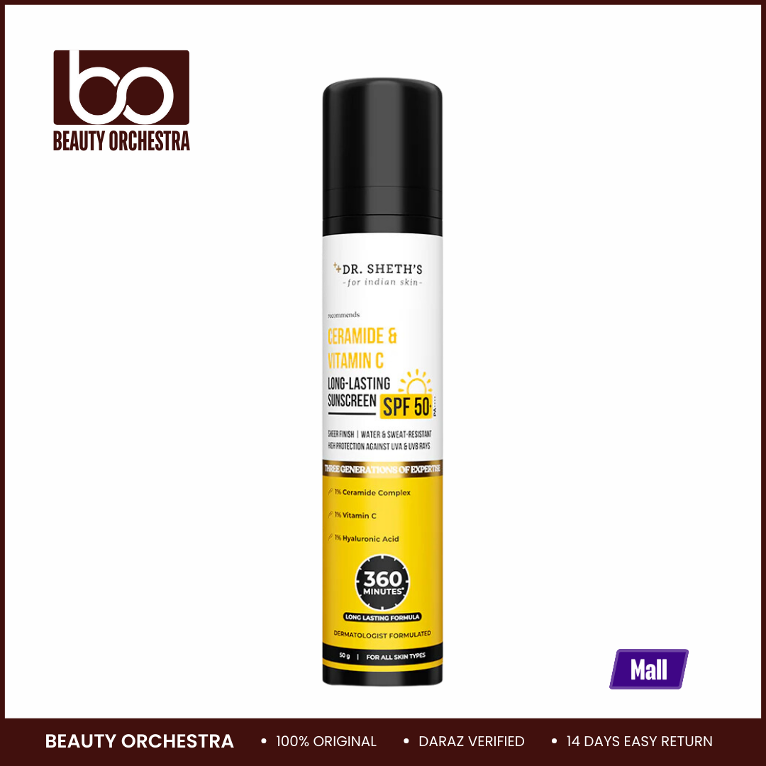 Picture of Dr. Sheth's Ceramide & Vitamin C Long Lasting Sunscreen - 50g