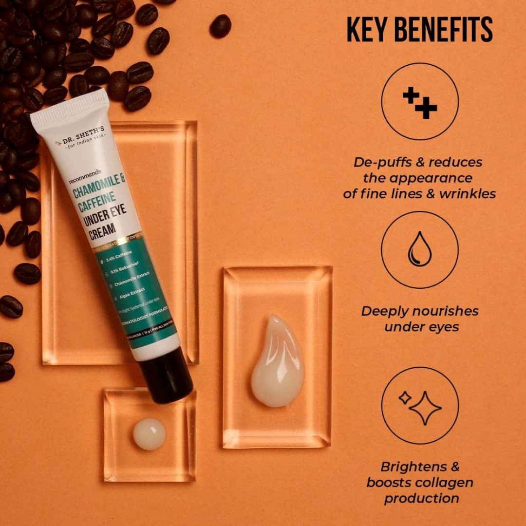 Picture of Dr. Sheth's Chamomile & Caffeine Under Eye Cream - 15g