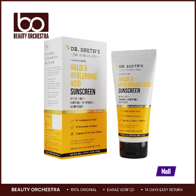Picture of Dr. Sheth's Haldi & Hyaluronic Acid Sunscreen SPF 50+ PA+++ - 50g