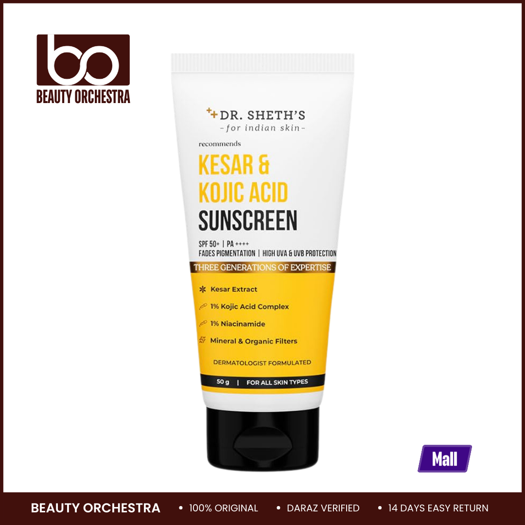 Picture of Dr. Sheth's Kesar & Kojic Acid Sunscreen - 50g
