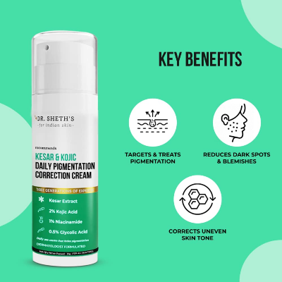 Picture of Dr. Sheth's Kesar & Kojic Daily Pigmentation Correction Face Cream - 30g