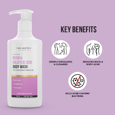 Picture of Dr. Sheth's Neem & Salicylic Acid Body Wash - 250ml