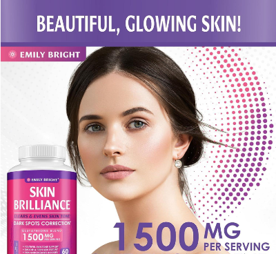 Picture of Emily Bright Skin Brilliance Dark Spot Correction Glutathione 1500 mg – 60 Capsules (USA)