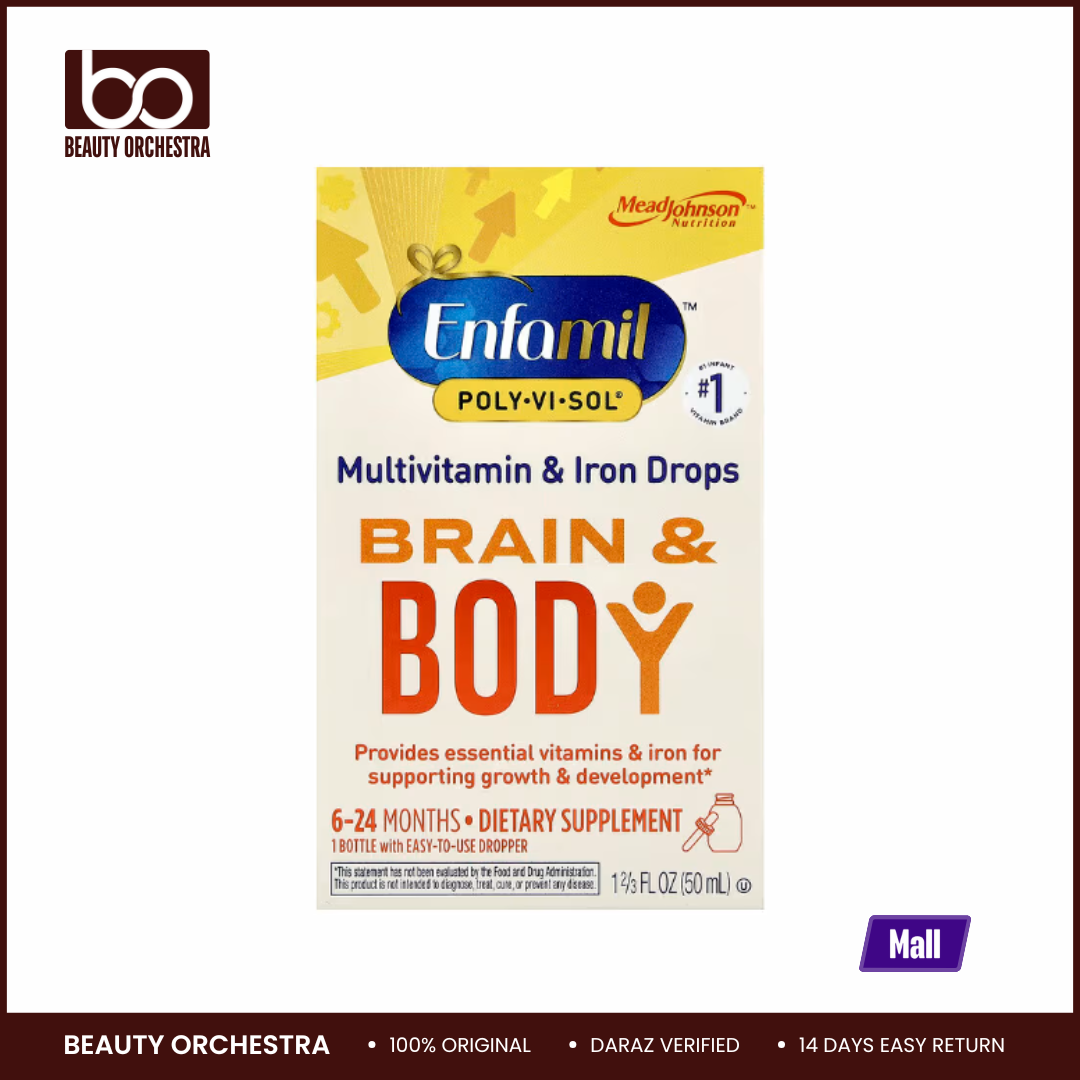Picture of Enfamil Poly·Vi·Sol® Brain & Body Multivitamin & Iron Drops 6-24 Months 1 2/3 fl oz (50 ml)