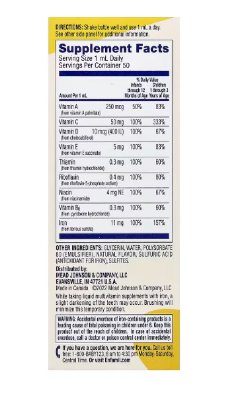 Picture of Enfamil Poly·Vi·Sol® Brain & Body Multivitamin & Iron Drops 6-24 Months 1 2/3 fl oz (50 ml)