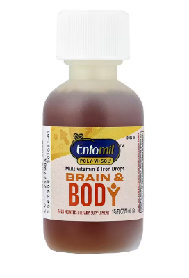 Picture of Enfamil Poly·Vi·Sol® Brain & Body Multivitamin & Iron Drops 6-24 Months 1 2/3 fl oz (50 ml)