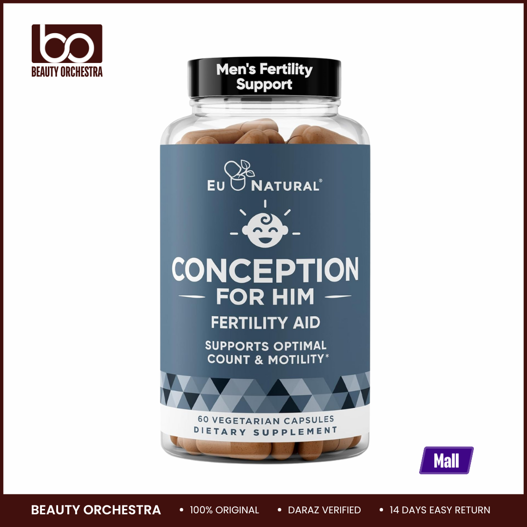 Picture of Eu Natural Conception For Him – Fertility Supplements for Men, Male Fertility Booster & Prenatal – 60 Veg Soft Capsules