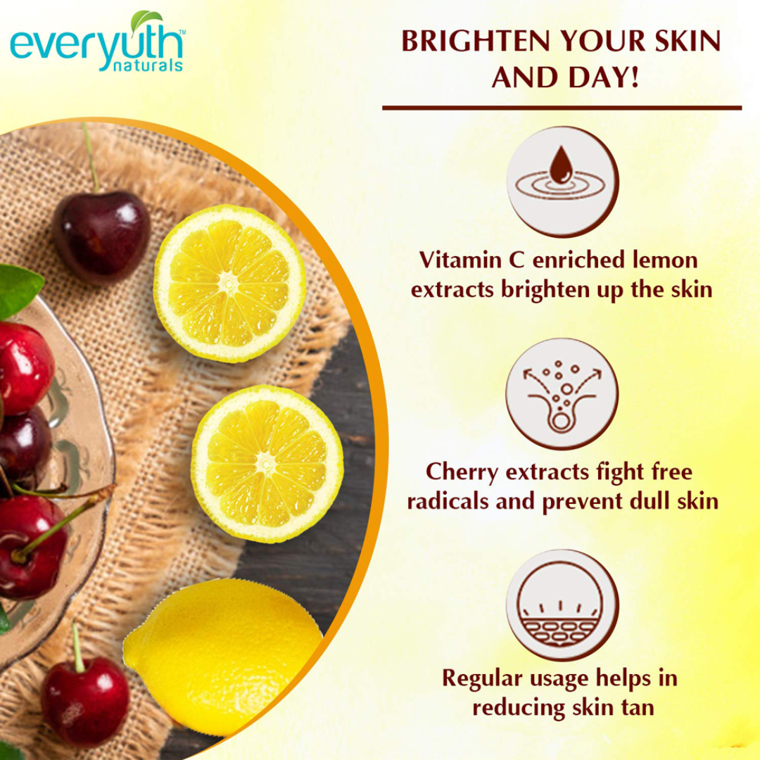 Picture of Everyuth Naturals Brightening Lemon & Cherry Face Wash - 150g