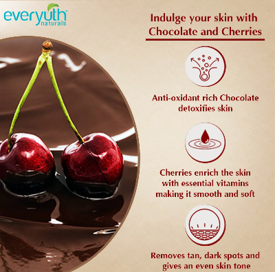 Picture of Everyuth Naturals Chocolate & Cherry  Tan Removal Scrub - 50g