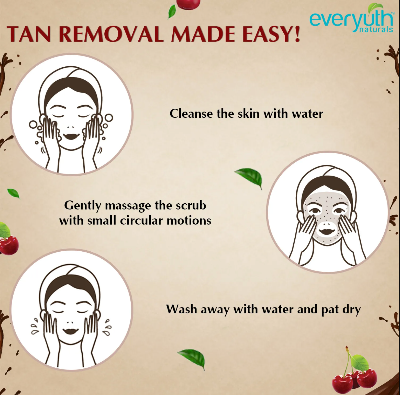 Picture of Everyuth Naturals Chocolate & Cherry  Tan Removal Scrub - 50g