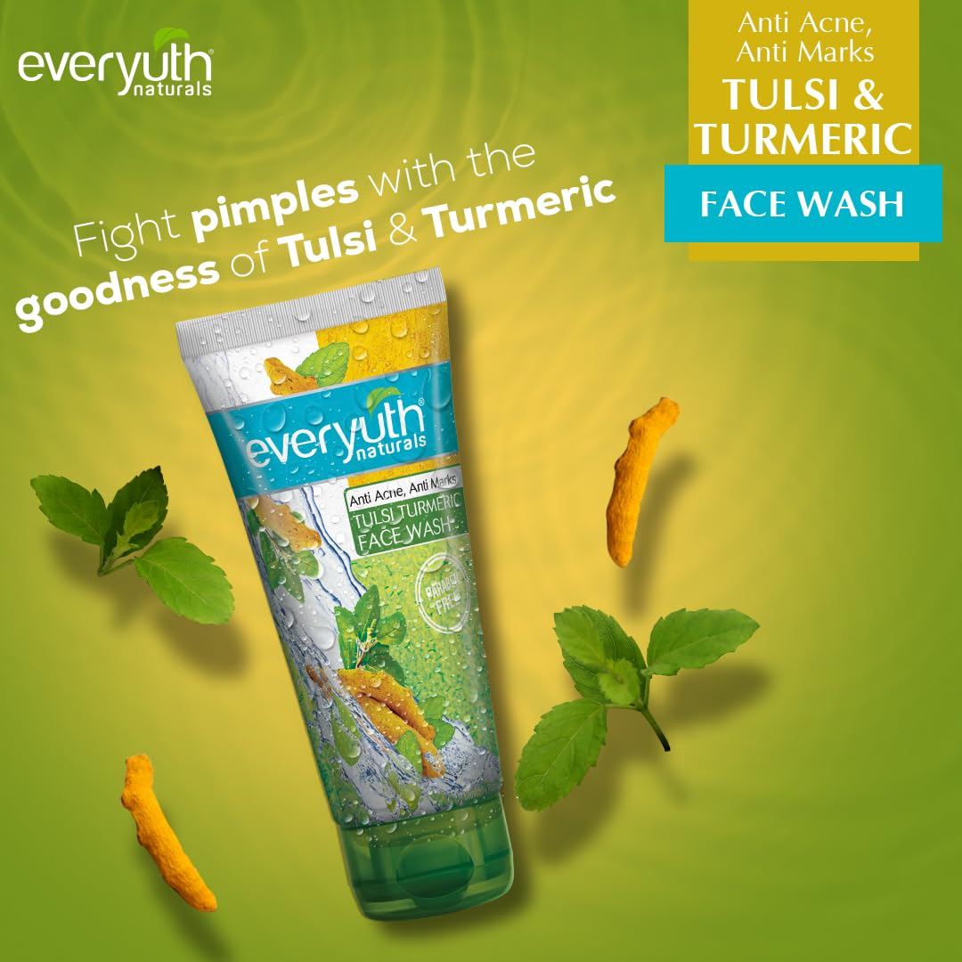 Picture of Everyuth Naturals Tulsi Turmeric Face Wash - 150g