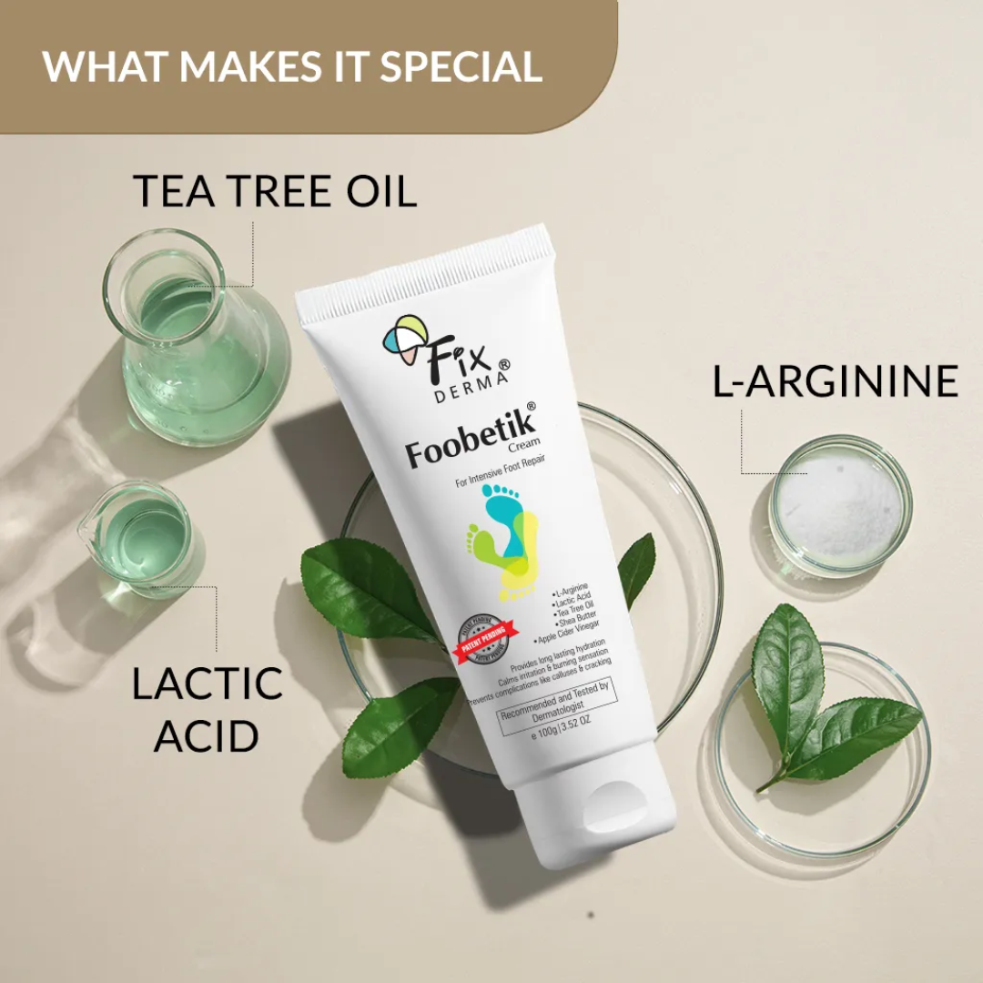 Picture of Fixderma Foobetik Foot Cream - Dry & Cracked Heels Cream - 50g