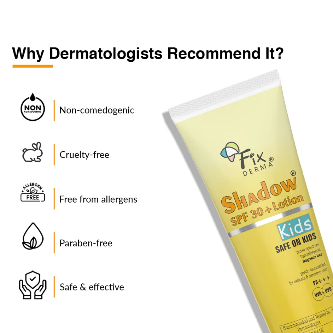 Picture of Fixderma Kids Shadow Sunscreen SPF 30+ Lotion - 75g
