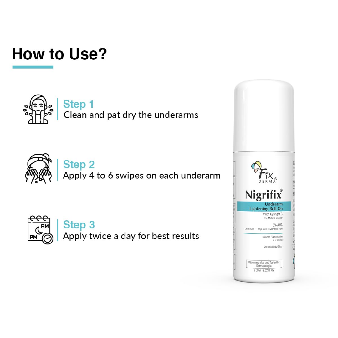 Picture of Fixderma Nigrifix Underarm Lightening Roll On - 60ml