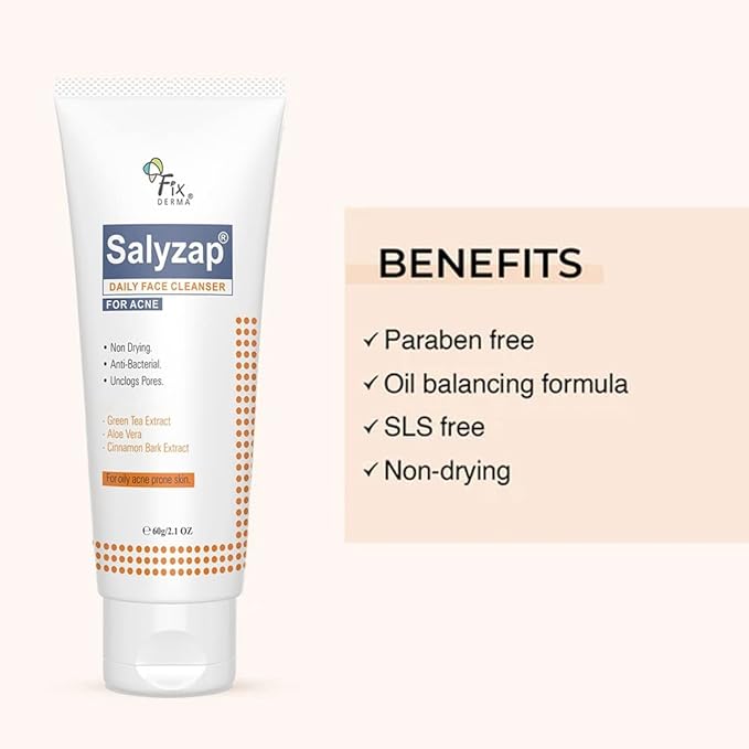 Picture of Fixderma Salyzap Daily Face Cleanser for Acne Prone Skin - 60g