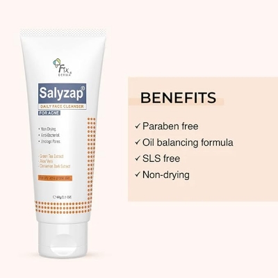 Picture of Fixderma Salyzap Daily Face Cleanser for Acne Prone Skin - 60g