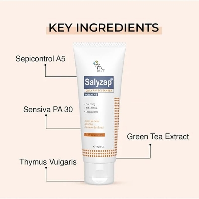 Picture of Fixderma Salyzap Daily Face Cleanser for Acne Prone Skin - 60g
