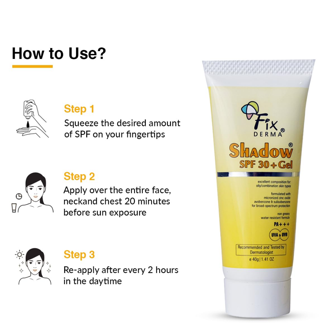 Picture of Fixderma Shadow SPF 30+ Gel - 40g