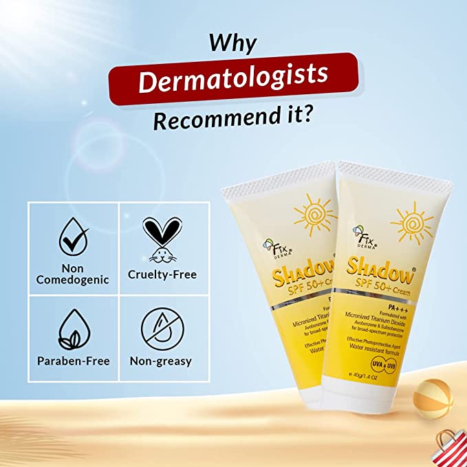 Picture of Fixderma Shadow Sunscreen For Dry Skin SPF 50 + Cream - 40g