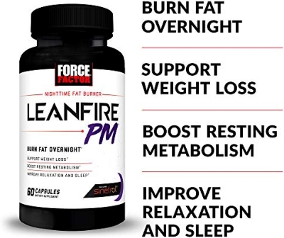 Picture of Force Factor LeanFire PM Weight Loss Pills for Women & Men, Burner Fat Overnight 60 Capsules