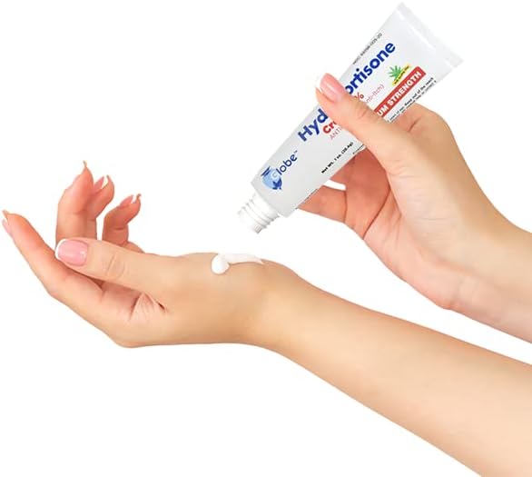 Picture of Globe Hydrocortisone Maximum Strength Cream 1% with Aloe USP 1oz - 28.4g