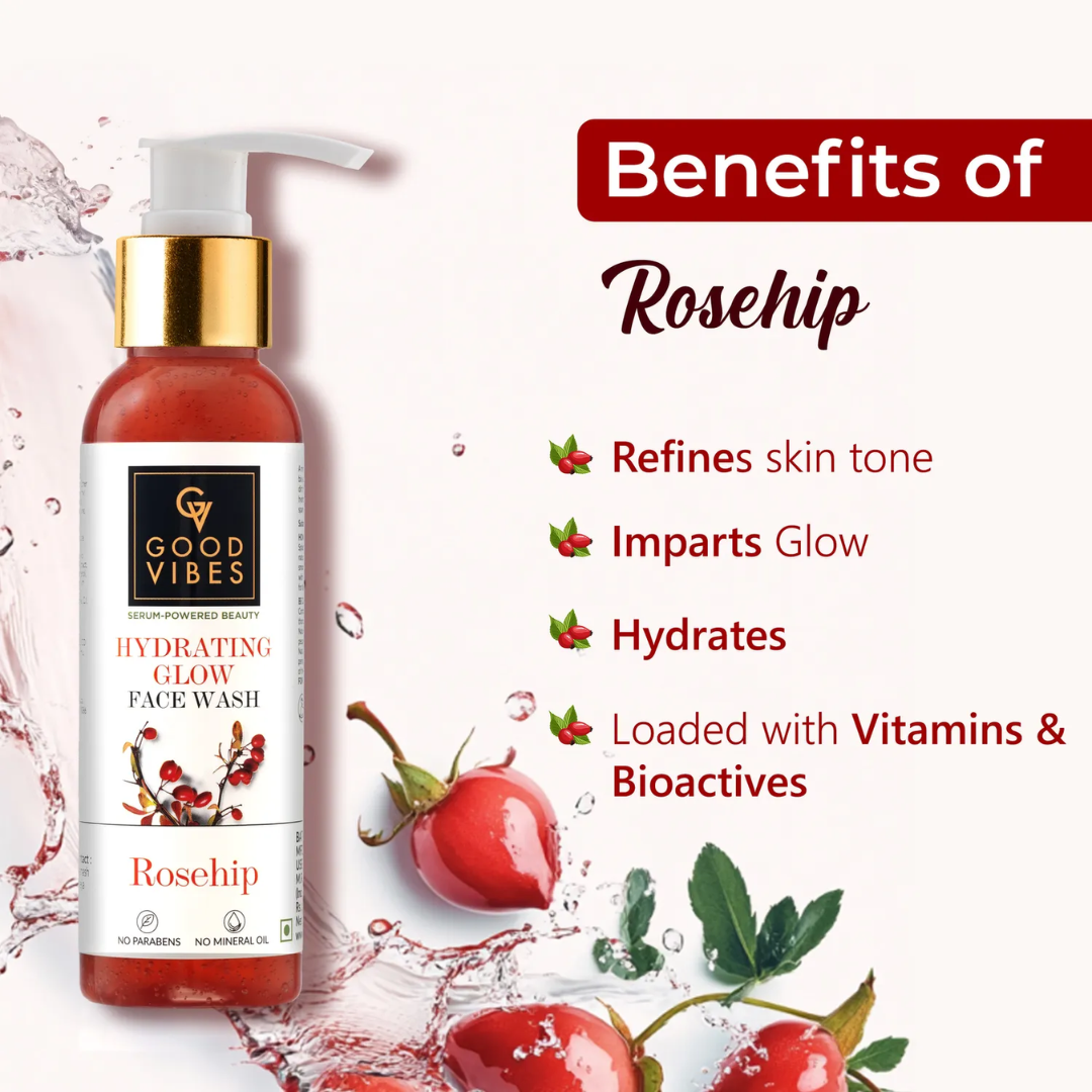 Picture of Good Vibes Rosehip Hydrating Glow Face Wash - 120ml