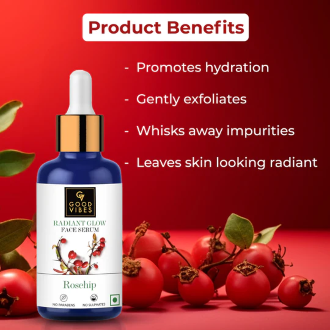 Picture of Good Vibes Rosehip Radiant Glow Face Serum - 10ml