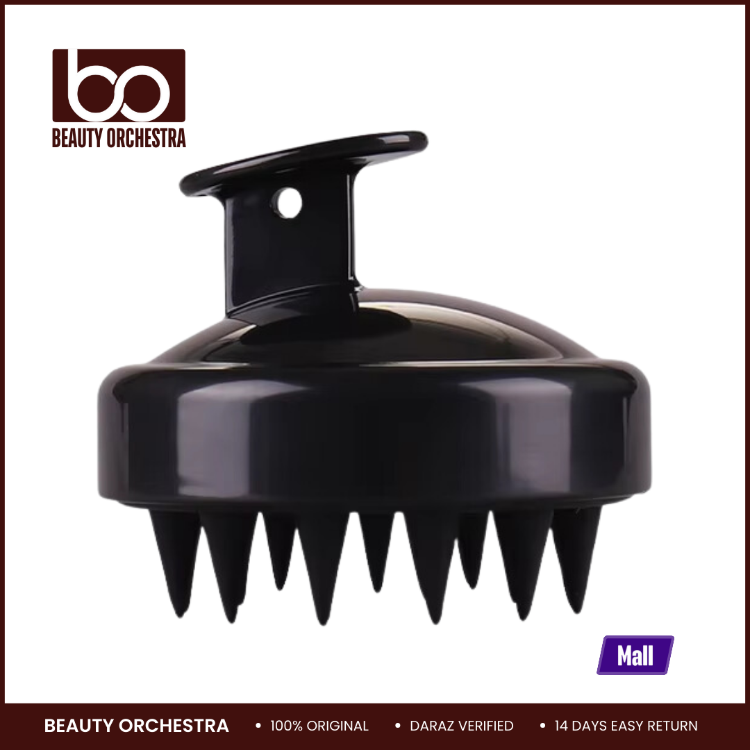 Picture of Hair Wash Brush Hair Scalp Massage Brush Silicone Head Anti Dandruff Shampoo Haircare Massager Comb (Multiple Colors)