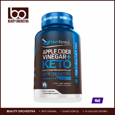 Picture of Herbtonics Apple Cider Vinegar + Keto - 120 Veg Capsules