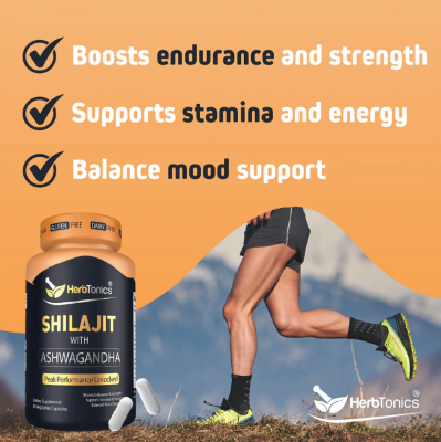 Picture of Herbtonics Shila-jit 60 Capsules Supplement