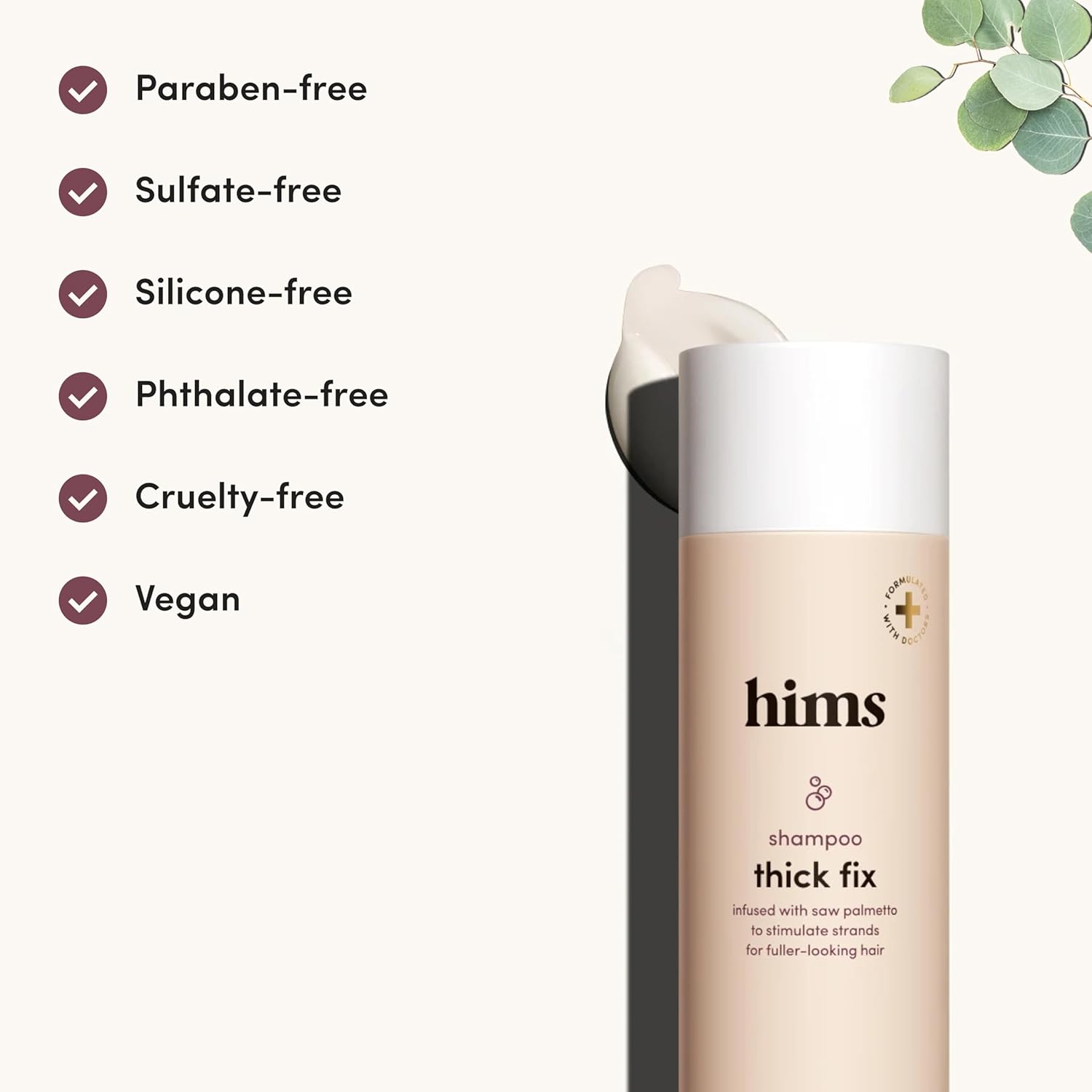 Picture of hims Thick Fix Shampoo for Men - Thickening Shampoo with Saw Palmetto - 190 ml
